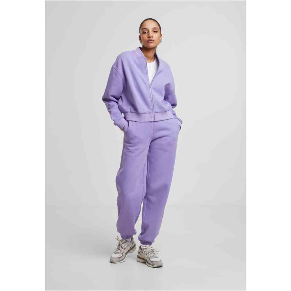 Urban Classics - Short Sweat Pullover mit Reißverschluss - Lila